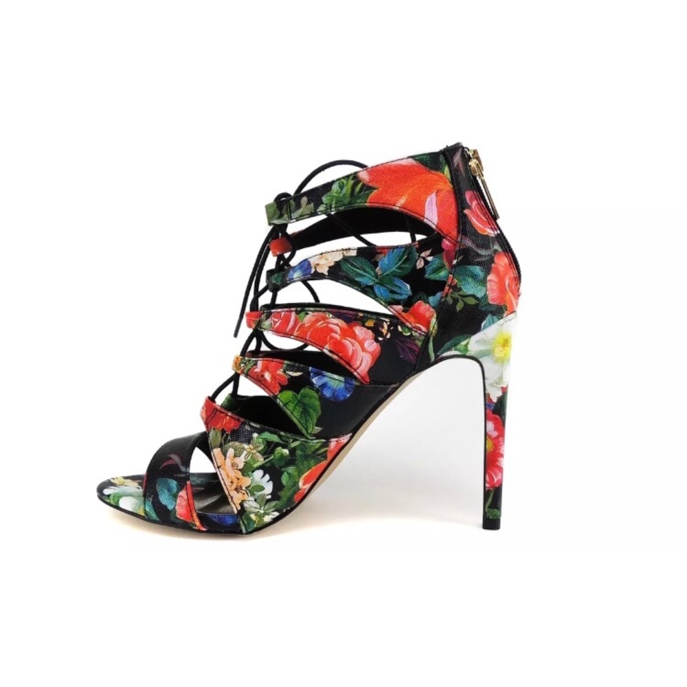 Madden Girl Floral Lace Up Heels